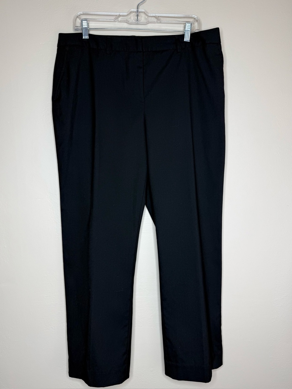 Jones New York Classic Black Dress Pants Pockets Size 14
